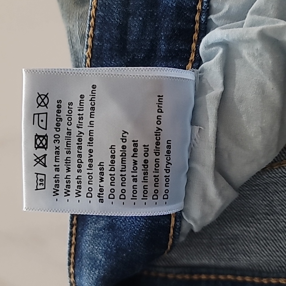 SERENEDE Ciel 7 Serenity Prayer Patchwork Streetwear Distressed Skinny Jeans W30 - Picture 6 of 16